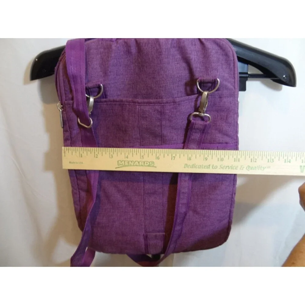 Lug Slider Laptop Tablet Pouch Sleeve - Convertible Travel Bag Purple